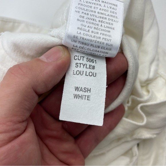 SLVRLAKE Lou Lou Mid Rise Slim Jeans White Women’s Size 25 - Picture 4 of 5